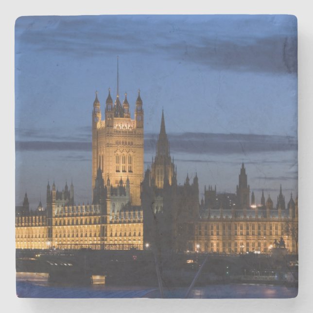 Europe, ENGLAND, London: Houses of Parliament / Stone Coaster (Front)