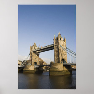 Europe,ENGLAND, London: Tower Bridge / Late Poster