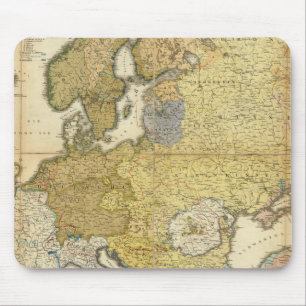 Europe Ethnography Map Mouse Pad