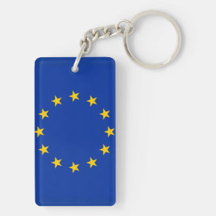 Europe flag key ring