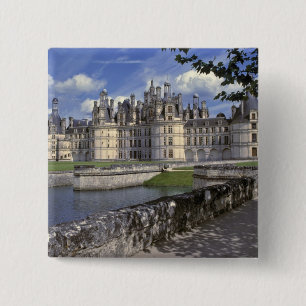 Europe, France, Chambord. Imposing Chateau 15 Cm Square Badge