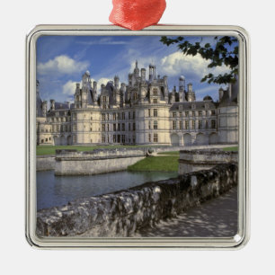 Europe, France, Chambord. Imposing Chateau Metal Ornament