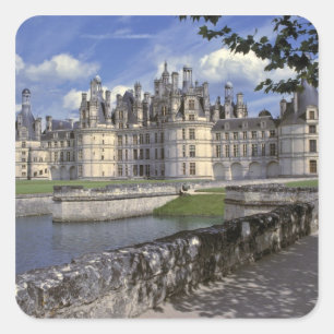 Europe, France, Chambord. Imposing Chateau Square Sticker