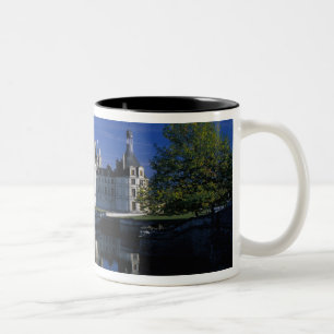 Europe, France, Loire Valley. Chateau Chambord Two-Tone Coffee Mug