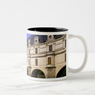 Europe, France, Loire Valley. Chateau Two-Tone Coffee Mug