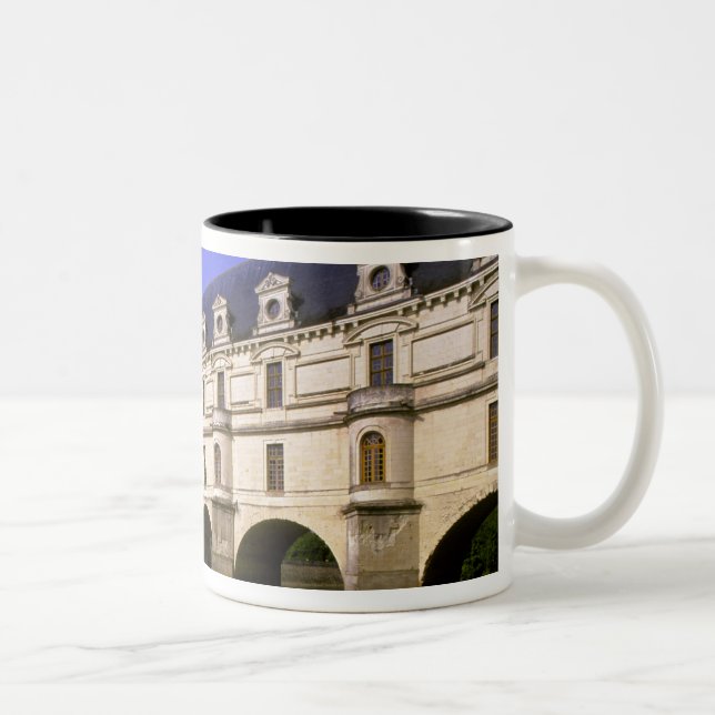 Europe, France, Loire Valley. Chateau Two-Tone Coffee Mug (Right)