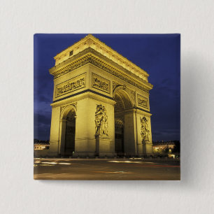 Europe, France, Paris. Arc de Triomphe 15 Cm Square Badge