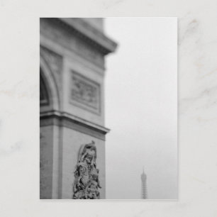 Europe, France, Paris. Arc de Triomphe and 2 Postcard