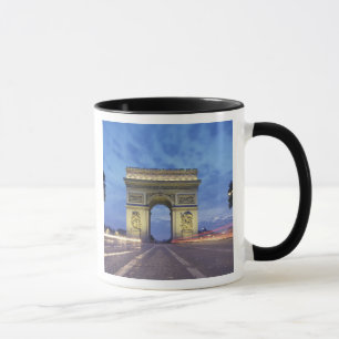 Europe, France, Paris. Arc de Triomphe as viewed Mug