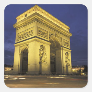 Europe, France, Paris. Arc de Triomphe Square Sticker