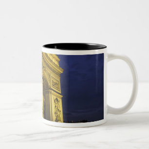 Europe, France, Paris. Arc de Triomphe Two-Tone Coffee Mug