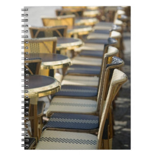 Europe, France, Paris, Beaubourg: Cafe Tables / Notebook