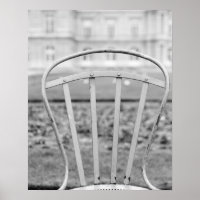 Europe, France, Paris. Chair, Jardin du