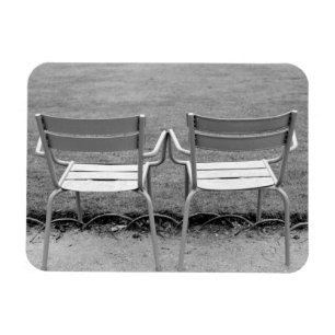 Europe, France, Paris. Chairs, Jardin du 2 Magnet