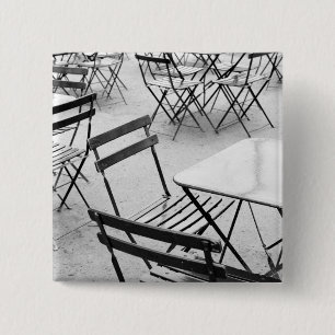 Europe, France, Paris. Chairs, Jardin du 3 15 Cm Square Badge