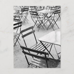 Europe, France, Paris. Chairs, Jardin du 3 Postcard