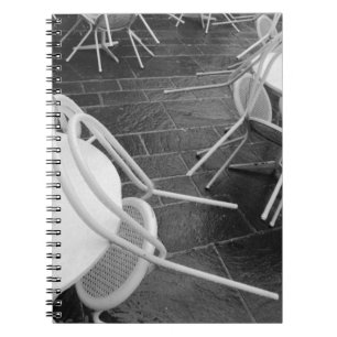 Europe, France, Paris. Chairs, Jardin du 4 Notebook