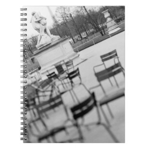 Europe, France, Paris. Chairs, Jardin du Notebook