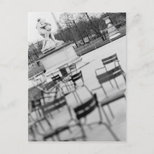 Europe, France, Paris. Chairs, Jardin du Postcard