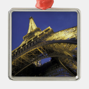 Europe, France, Paris, Eiffel Tower, evening 2 Metal Ornament
