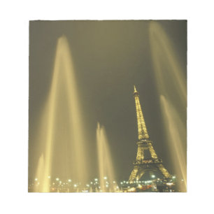 Europe, France, Paris, Eiffel Tower, evening Notepad