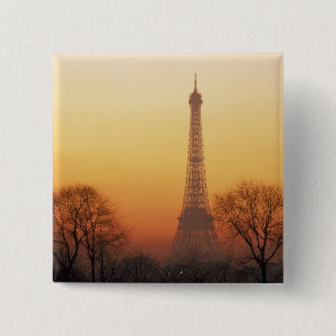 Europe, France, Paris. Eiffel Tower (Medium 15 Cm Square Badge