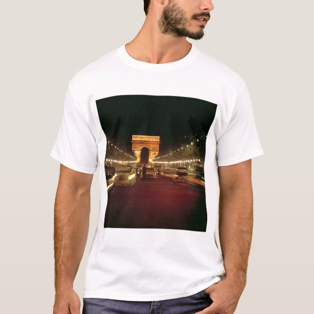 Europe, France, Paris. Evening traffic rushes T-Shirt (Front)