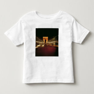 Europe, France, Paris. Evening traffic rushes Toddler T-Shirt