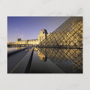 Europe, France, Paris. Le Louvre and glass Postcard