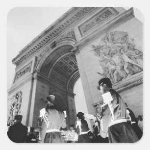 Europe, France, Paris. Military ceremony at the Square Sticker