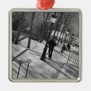 Europe, France, Paris, Montmartre: Morning on Metal Ornament