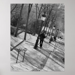 Europe, France, Paris, Montmartre: Morning on Poster