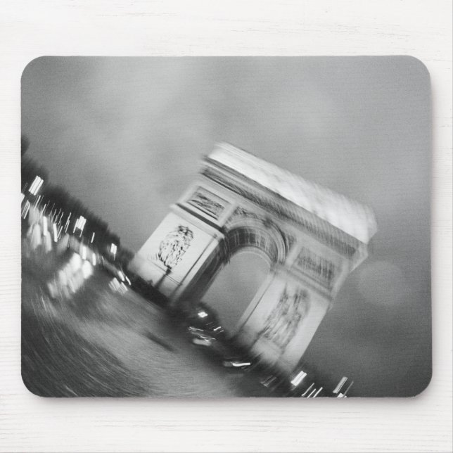 Europe, France, Paris. Spinning Arc de Triomphe Mouse Pad (Front)