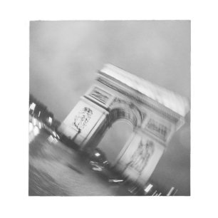Europe, France, Paris. Spinning Arc de Triomphe Notepad
