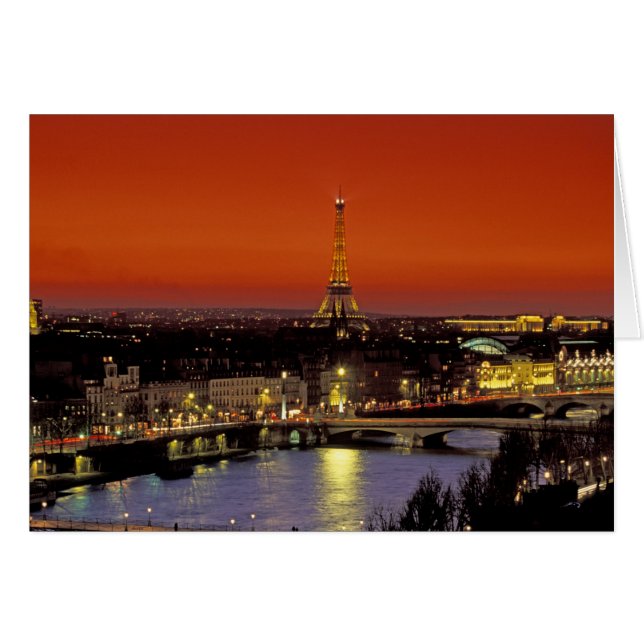 Europe, France, Paris. Sunset view of Eiffel (Front Horizontal)