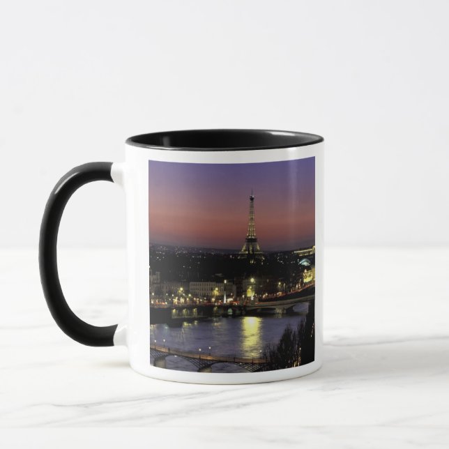Europe, France, Paris, Sunset view of Eiffel Mug (Left)
