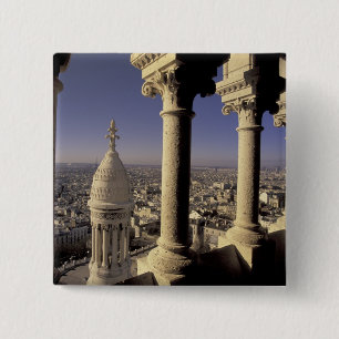Europe, France, Paris, View of Paris through 15 Cm Square Badge