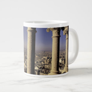 Europe, France, Paris, View of Paris through Large Coffee Mug