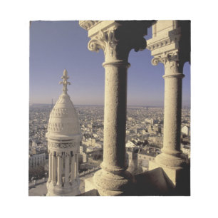 Europe, France, Paris, View of Paris through Notepad