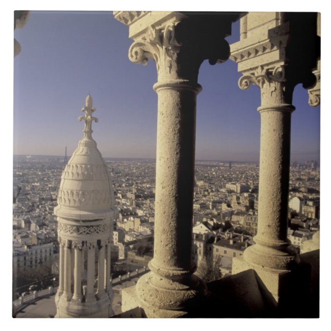 Europe, France, Paris, View of Paris through Tile (Front)