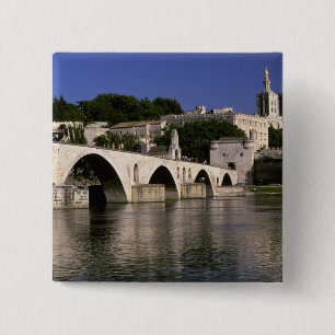 Europe, France, Provence, Avignon. Palais des 15 Cm Square Badge