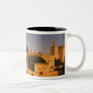 Europe, France, Provence, Avignon. Palais des 2 Two-Tone Coffee Mug