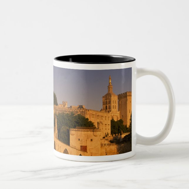 Europe, France, Provence, Avignon. Palais des 2 Two-Tone Coffee Mug (Right)
