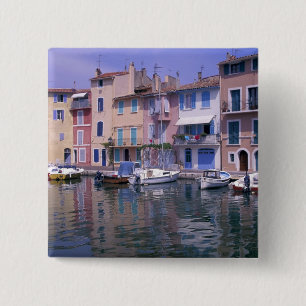 Europe, France, Provence, Martiques, Miroir 15 Cm Square Badge