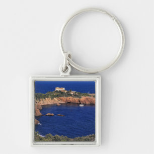Europe, France, Theoule-sur-Mer. A tile-roofed Key Ring