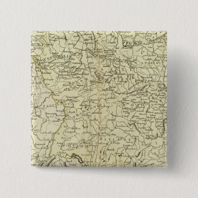 Europe, Germany, Austria 15 Cm Square Badge (Front)