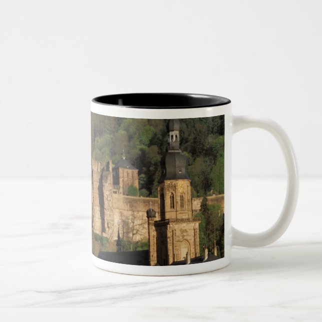 Europe, Germany, Heidelberg. Castle Two-Tone Coffee Mug (Right)
