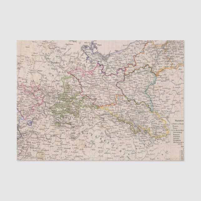 Europe, Germany, Poland Tissue Paper (Front)