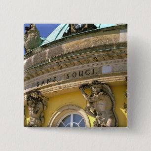 Europe, Germany, Potsdam. Park Sanssouci, 15 Cm Square Badge