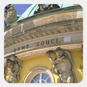 Europe, Germany, Potsdam. Park Sanssouci, Square Sticker